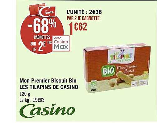 mon premier biscuit bio les tilapins de casino