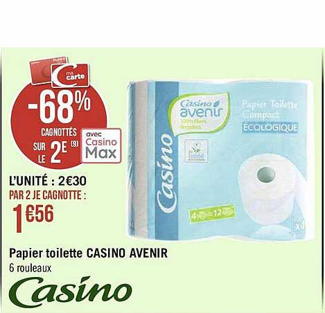 papier toilette casino avenir