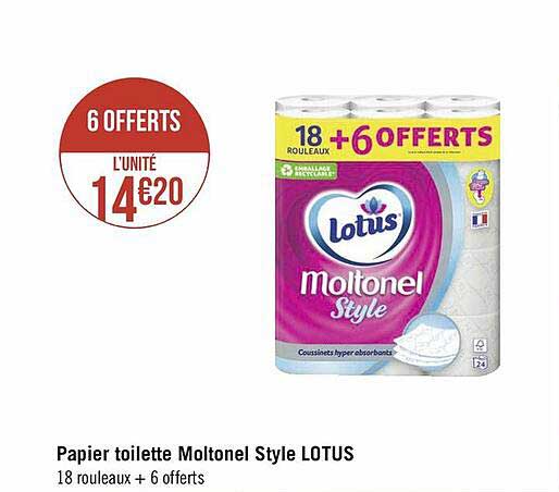 Papier Toilette Moltonel Style Lotus