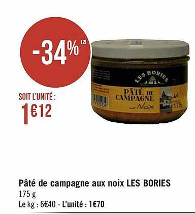 paté de campagne aux noix les bories
