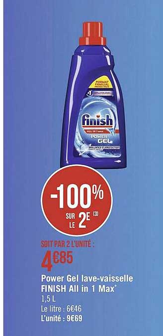power gel lave-vaisselle finish all in 1 max