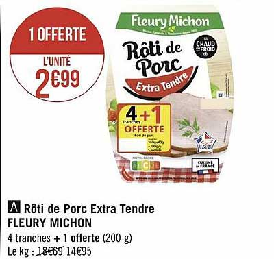 rôti de porc extra tendre fleury michon