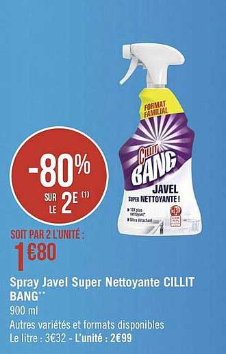 spray javel super nettoyante cillit bang