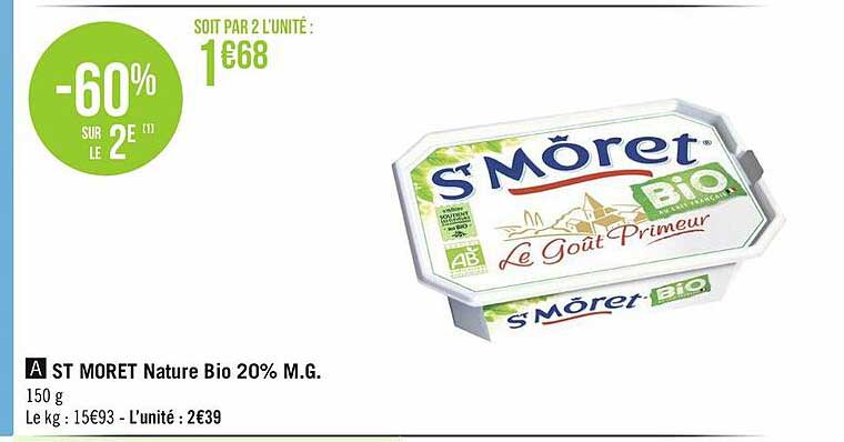 st môret nature bio 20% m.g.