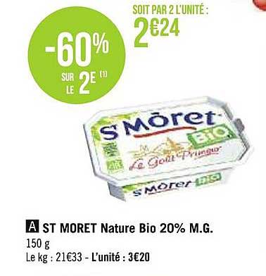 st môret nature bio 20% m.g.