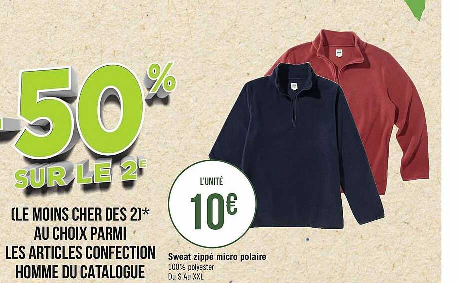 Sweat Zippé Micro Polaire