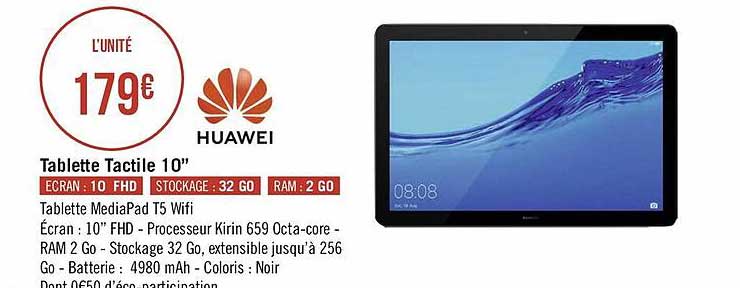 tablette tactile 10" huawei