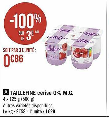taillefine cerise 0% m.g.