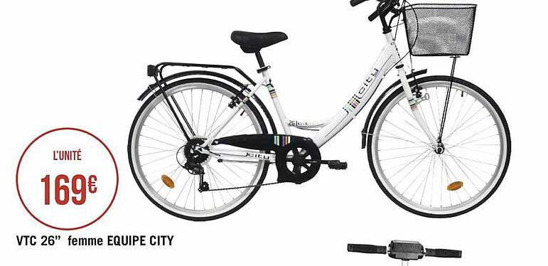 vtc 26" femme équipe city