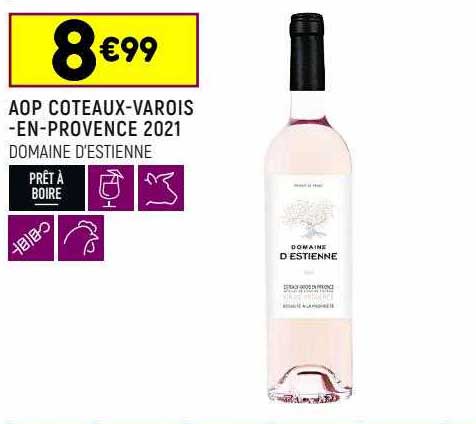 aop coteaux-varois-en-provence 2021 domaine d'estienne