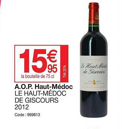 aop haut-médoc le haut-médoc de giscours 2012
