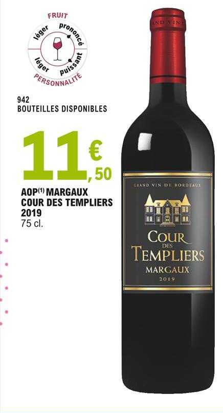 aop margaux cour des templiers 2019