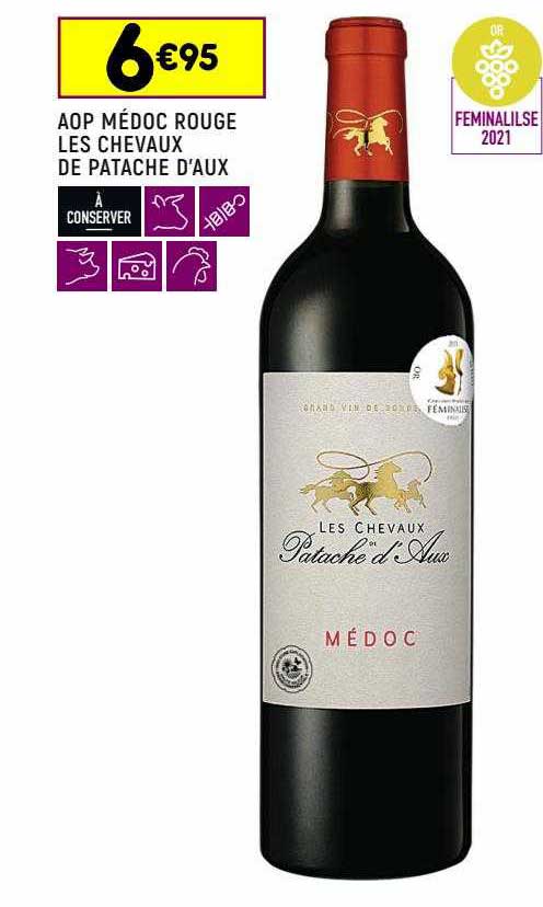 aop médoc rouge les chevaux de patache d'aux