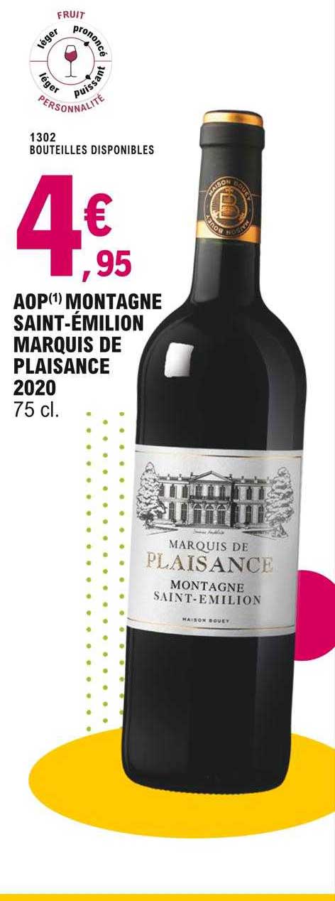 aop montagne saint-émilion marquis de plaisance 2020