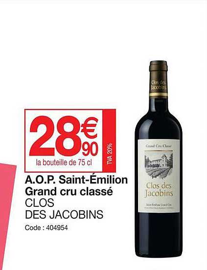 aop saint-émilion grand cru classé clos des jacobins