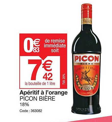 Apéritif à L'orange Picon Bière