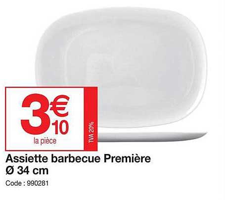 Assiette Barbecue Première ø 34 Cm