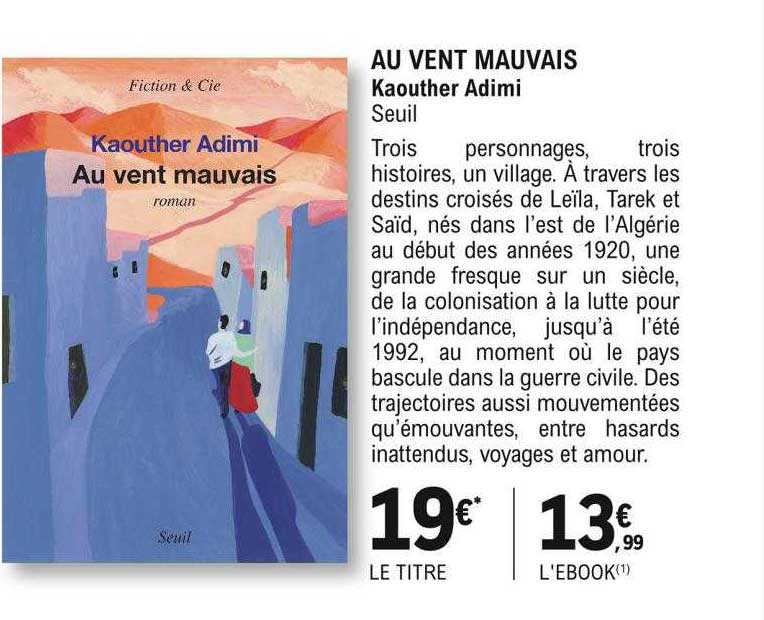 au vent mauvais kaouther adimi