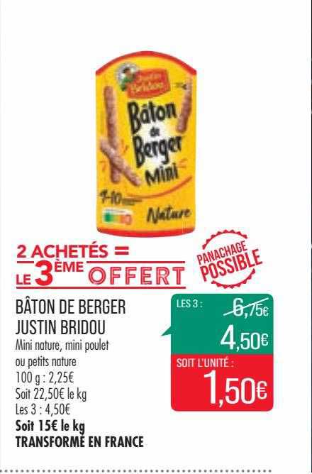 Bâton De Berger Justin Bridou