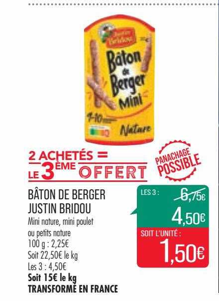 bâton de berger justin bridou