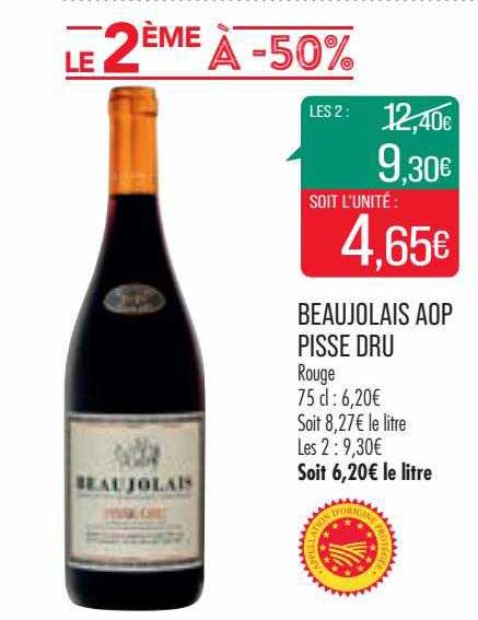 Beaujolais Aop Pisse Dru Rouge