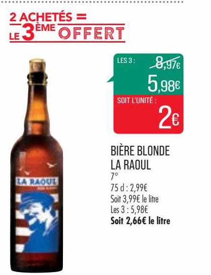bière blonde la raoul