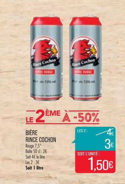 bière rince cochon