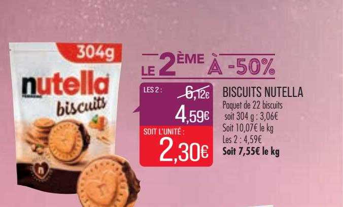 Biscuits Nutella