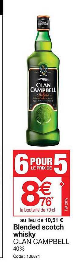 blended scotch whisky clan campbell
