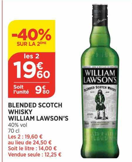 blended scotch whisky william lawson's