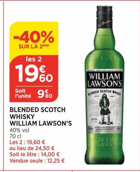 blended scotch whisky william lawson's