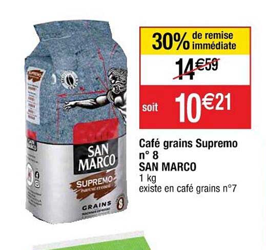 café grains supremo n°8 san marco