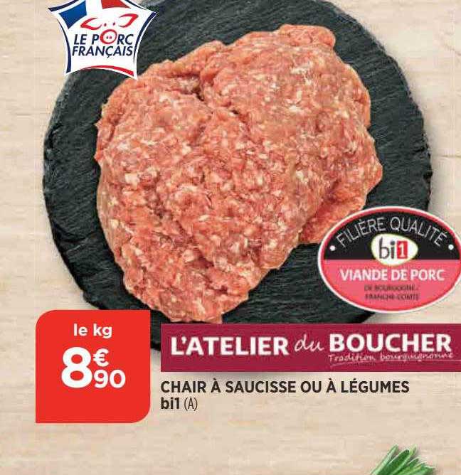 chair à saucisse ou à légumes l'atelier du boucher