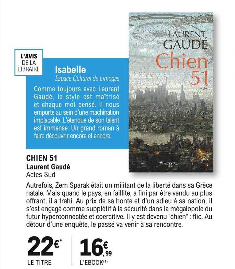 Chien 51 Laurent Gaudé Actes Sud