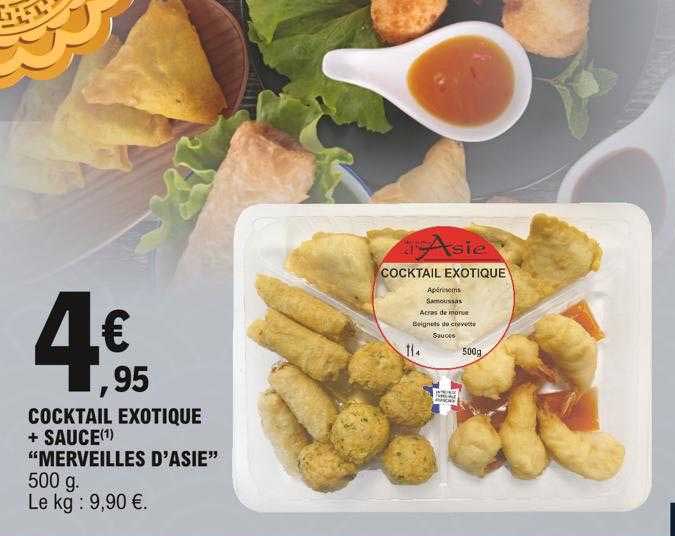 cocktail exotique + sauce "merveilles d'asie"