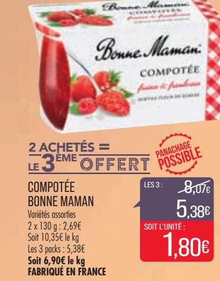 Compotée Bonne Maman
