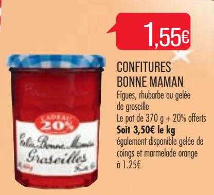 confitures bonne maman