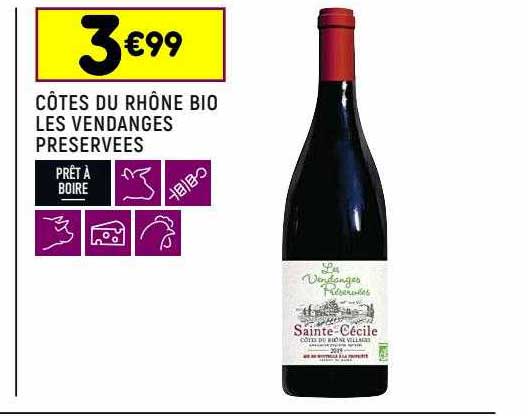 côtes du rhône bio les vendanges préservées