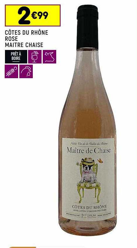 Côtes Du Rhône Rose Maître Chaise