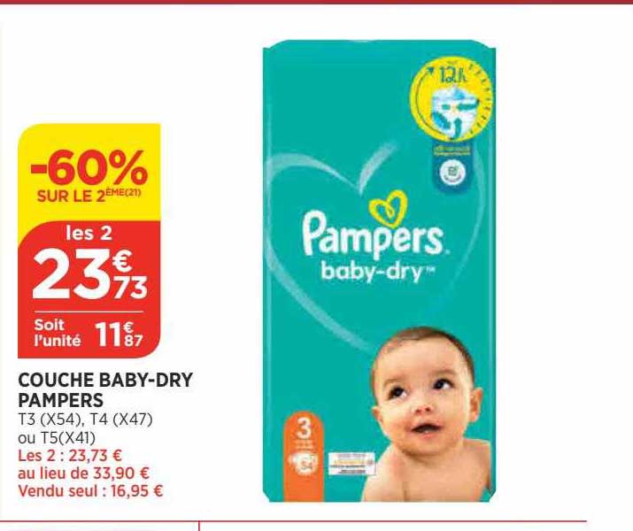 couche baby-dry pampers