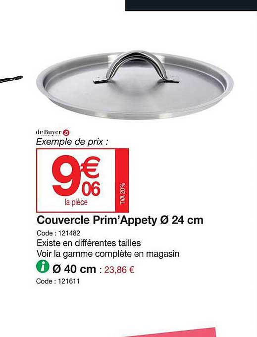 couvercle prim'appety ø 24 cm