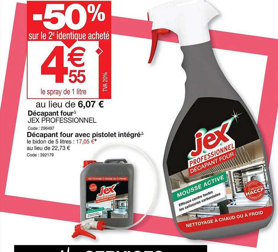 Décapant Four Jex Professionnel Ou Décapant Four Avec Pistolet Intégré