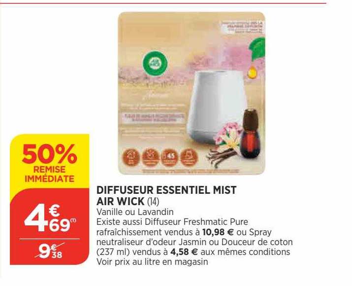 diffuseur essentiel mist air wick