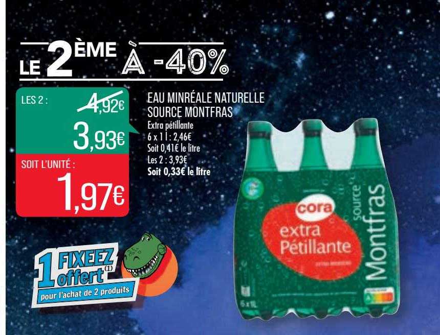 Eau Minérale Naturelle Source Montfras