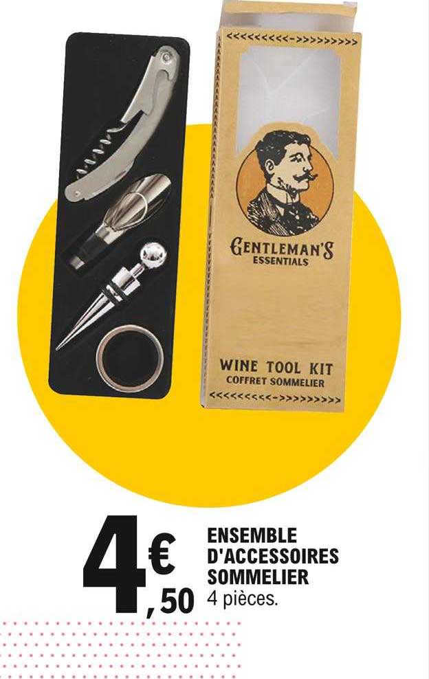 ensemble d'accessoires sommelier