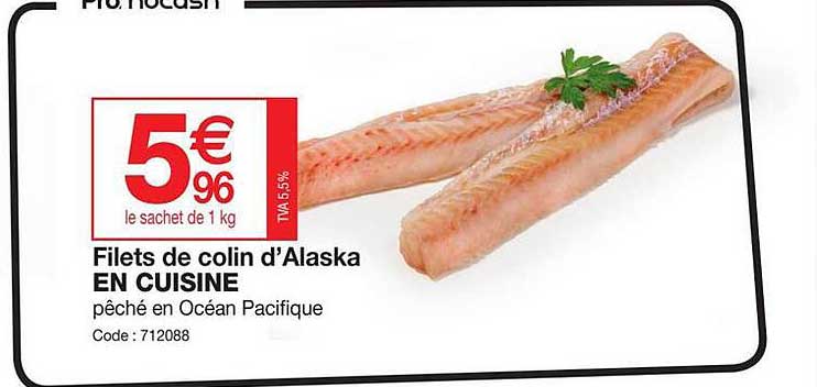 Filets De Colin D'alaska En Cuisine