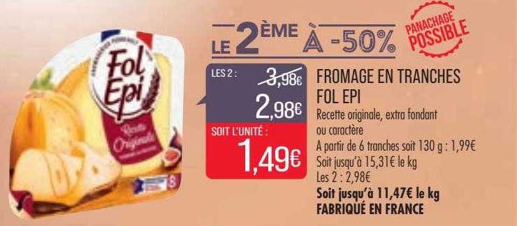 Fromage En Tranches Fol Epi