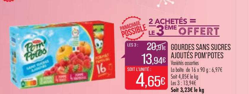 Gourdes Sans Sucres Ajoutés Pom'potes
