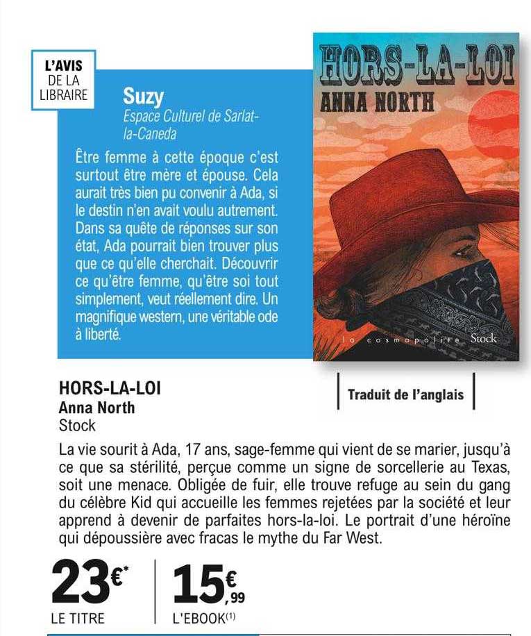 hors-la-loi anna north stock