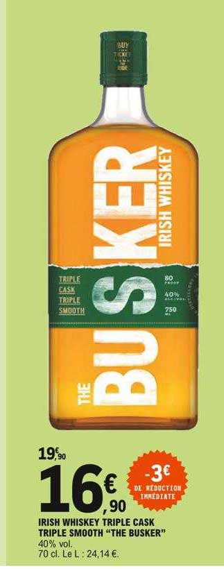 irish whiskey triple cask triple smooth the busker